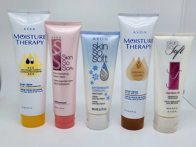 NEW Avon Moisture Therapy Skin So Soft Hydrating Hand Cream Lot Oatmeal Sensual - Image 1 of 4
