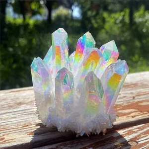 200g-300g große Engel Aura klar Quarz Kristall Heilung Cluster Mineral Gesteine - Bild 1 von 4