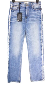 Paige Noella Relaxed Straight Leg Damenjeans Größe 23 Fransenbesatz leicht neu mit Etikett - Bild 1 von 14