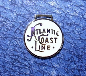 Atlantic Coast Line Railroad Train Logo Watch Fob - Picture 1 of 1