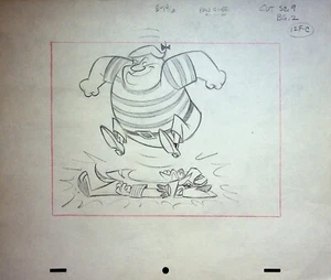 Huckleberry Hound & The Ghost Ship 1962 JERRY EISENBERG Hand-Drawn Pencil Layout - Picture 1 of 2