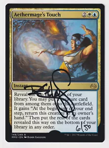 Signed Aethermage's Touch Proof HP MM3 Artist Randy Gallegos MTG Magic AP 6/50! - Picture 1 of 2