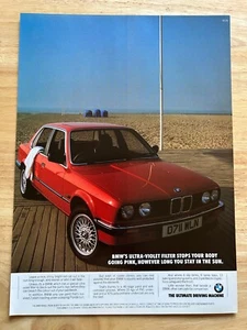 Vintage 1987 BMW 3 Series E30 316 Automotive Original Advert Advertising - Foto 1 di 1