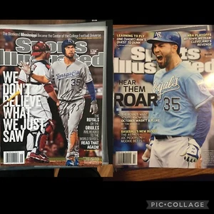 Eric Hosmer 2 Sports Illustrated SI Magazine Covers 10/13/14 No Label Auto - Picture 1 of 3