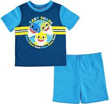 BABY SHARK & GRANDPA T-Shirt & Shorts Clothing Set Outfit Toddler's 3T or 4T $28