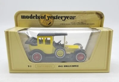 Matchbox Models of Yesteryear 1912 ROLLS ROYCE Luxury Car Y-7 White New Box 1978 - Image 1 of 4