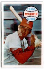 1968 MLB 3D Xograph #NNO JIM MCCARVER St. Louis Cardinals Baseball Trading Card 