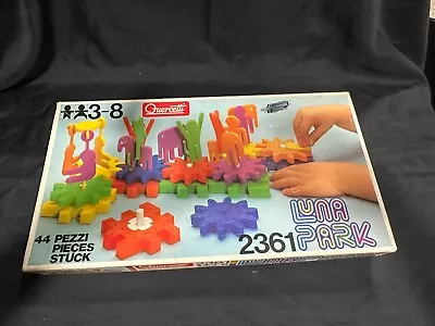 Vintage Quercetti LUNAPARK Gear Circus Building Toy Set Animal People Italy - Image 1 of 2