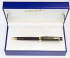 Waterman Liaison Ballpoint Pen  Lacquer Ebonite Brown & Gold New In Box 26406
