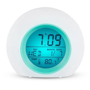 Digital Wake Clock for Kids, Sleep Training Clock with Night Light Temp Alarm - Picture 1 of 9
