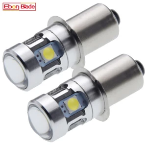 2 X P13.5S 3030 LED BULB 10-30V 18V AC Lamp MAGLITE UPGRADE for TORCH FLASHLIGHT - Imagen 1 de 8