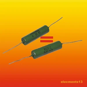 0.47uF 160V MATCHED RUSSIAN METALLIZED PAPER AUDIO CAPACITORS K42Y-2 K42U-2 - Picture 1 of 3