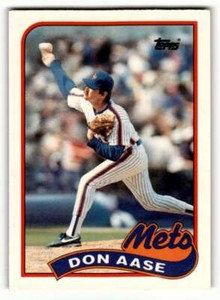 1989 Topps Traded #1T Don Aase    New York Mets Baseball Cards EX/NM ID:58587
