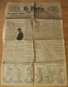GUERRE 14 18 WW1 JOURNAL LE MATIN DU 11 FEVRIER 1916 ARMEE SERBE SERBIE HANSI - Picture 1 of 2