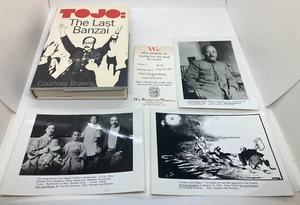 1967 1st Edition "TOJO: THE LAST BANZAI" by Courtney Browne *Review Copy + Photo - Picture 1 of 14