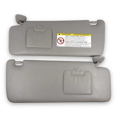 Par de para-sol lateral para motorista e passageiro Toyota Highlander 2001-2007 não iluminado - Imagem 1 de 4