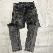 Rue 21 Black Ripped Slim Taper Supreme Flex Skinny Jeans Size 26x30