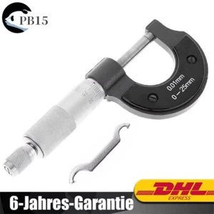 Mikrometerschraube 0-25mm Mikrometer Bügelmessschraube Messschraube Schraube DE - Bild 1 von 13