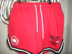 NBA CHICAGO BULLS s M thick shorts, drawstring waist, pockets - Picture 1 of 3