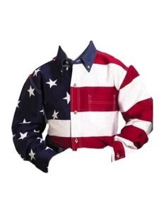 Roper Western Shirt Boys Long Sleeve US Flag Red 03-030-0185-0101 RE - Picture 1 of 1