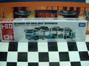 TOMICA #131 MITSUBISHI FUSO SUPER GREAT TRANSPORTER NEW IN BOX USA STOCK!!! - Picture 1 of 6