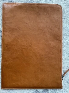 Handmade Matte Tan Leather Sleeve Case for MacBook Air M2/MacBook Pro 13" M1/ M2 - Bild 1 von 3