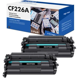 Paquete de 2 tóner HP CF226A 26A LaserJet Pro M402dn M402n M426fdw multifunción alto rendimiento - Imagen 1 de 8