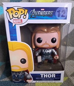 Thor Pop 12 - Marvel Avengers Funko Pop! Vinyl 2012 Vaulted + Protector - Picture 1 of 14