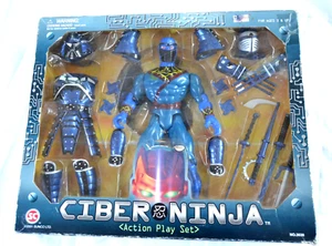 Vintage CIBER NINJA Action Figure Playset 2001 Cyber Ninja Sunco Ltd - READ! - Picture 1 of 7