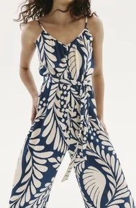Jumpsuit,Overall, Damen/Mädchen, Sommer, Größe XS/S, blau/creme - Bild 1 von 6