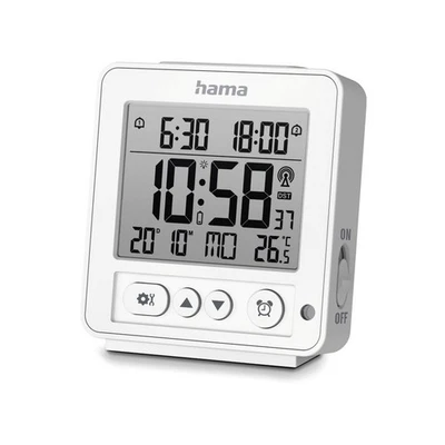 Hama Rhodos Funkwecker Weiss Uhr - Bild 1 von 2