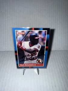 1988 Donruss Mark McLemore Autogramm #181 California Angels Baseballkarte signiert - Bild 1 von 3