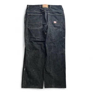 Vintage Y2K Ecko Unltd Baggy Carpenter Paint Splatter Mens 38x31 Workwear Jeans - Picture 1 of 6