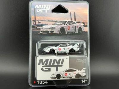 Mini GT Nissan LB-Super Silhouette S15 SILVIA ATHLETE White #1054 1/64 - Image 1 of 4
