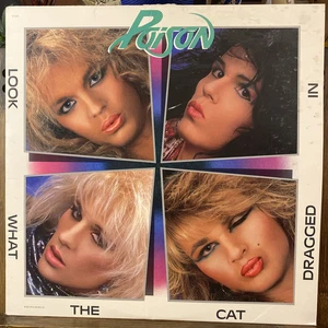 POISON "Look What the Cat Dragged In"  (1986) ST-12523 Capitol Records VG+/VG - Picture 1 of 19