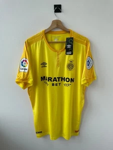 GIRONA 2018/2019 AWAY FOOTBALL SOCCER SHIRT JERSEY CAMISETA UMBRO YELLOW size XL - Picture 1 of 15