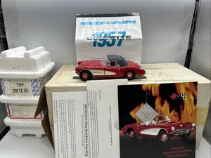 1/24 Franklin Mint Red 1957 Chevy Corvette Roadster Conv. jm B11TC55 READ ME - Picture 1 of 22