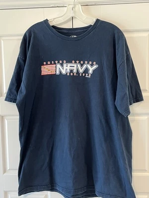 Camiseta azul para hombre USN "Don't Tread On Me" diseño 7,62 azul talla XL azul marino de EE. UU. Foto 1 de 4