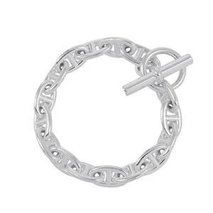 HERMES Chaine d'Ancre Bracelet 16 frames Size GM SV925 - Picture 1 of 10