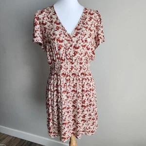 See U Soon Dress Womens Small Floral Faux Wrap Mini Summer Lightweight Feminine - Picture 1 of 16