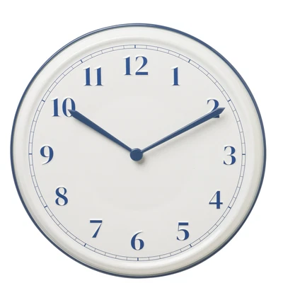 IKEA SYKOMORLONN Wall Clock, White-Blue, 30 cm, 11", Brand NEW - Image 1 of 4