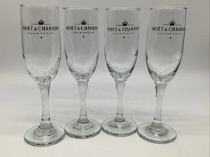 Vintage Moet Chandon Champagne Flutes Set Of 4 - Picture 1 of 4