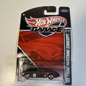 Hot Wheels Real Riders Black ’62 Ford Mustang Concept Garage Series - Picture 1 of 5