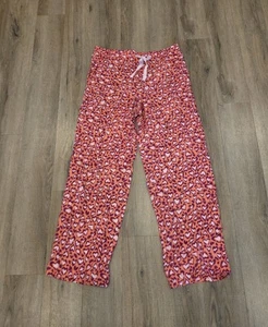 Victoria's Secret Sleep Pants Sz Lg Hearts Pink Purple Pockets Cozy Soft NWT - Picture 1 of 7