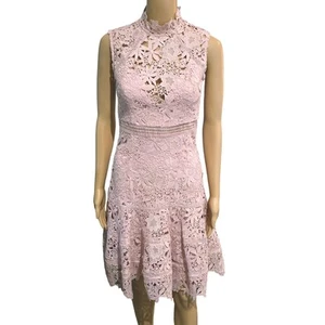 Bardot Light Pink Lace Elsie Sleeveless Dress 4 NWT - Picture 1 of 10