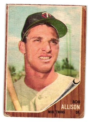 1962 Topps - #180 Bob Allison - Image 1 of 2