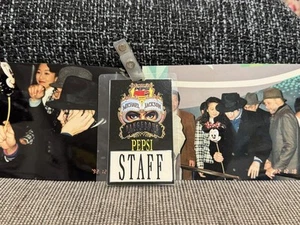 Michael Jackson Japan Tour Staff Pass 1987 Vintage Concert Memorabilia Lanyard - Picture 1 of 3