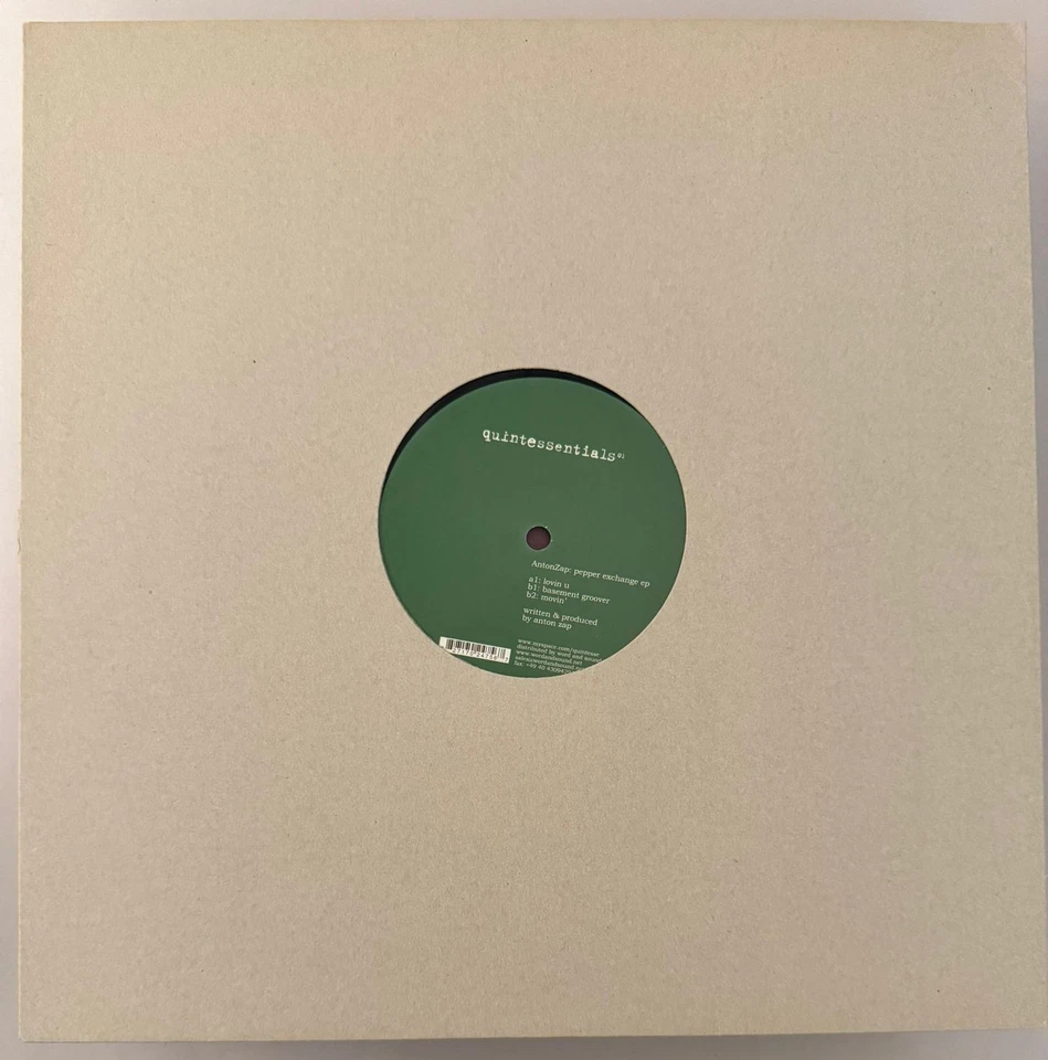 ANTON ZAP – PEPPER EXCHANGE EP - VINYL LP BLACK - NM - A8 — 第 1/2 张图片