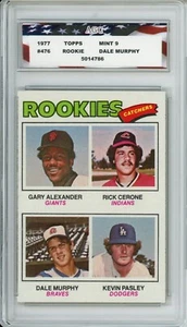 1977 Topps #476 Dale Murphy Rookie Card AGC 9 Mint Atlanta Braves - Picture 1 of 2