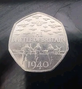 The Battle of Britain 1940 50p MÜNZE - "SELTEN & SAMMLERSTÜCK" - Bild 1 von 2
